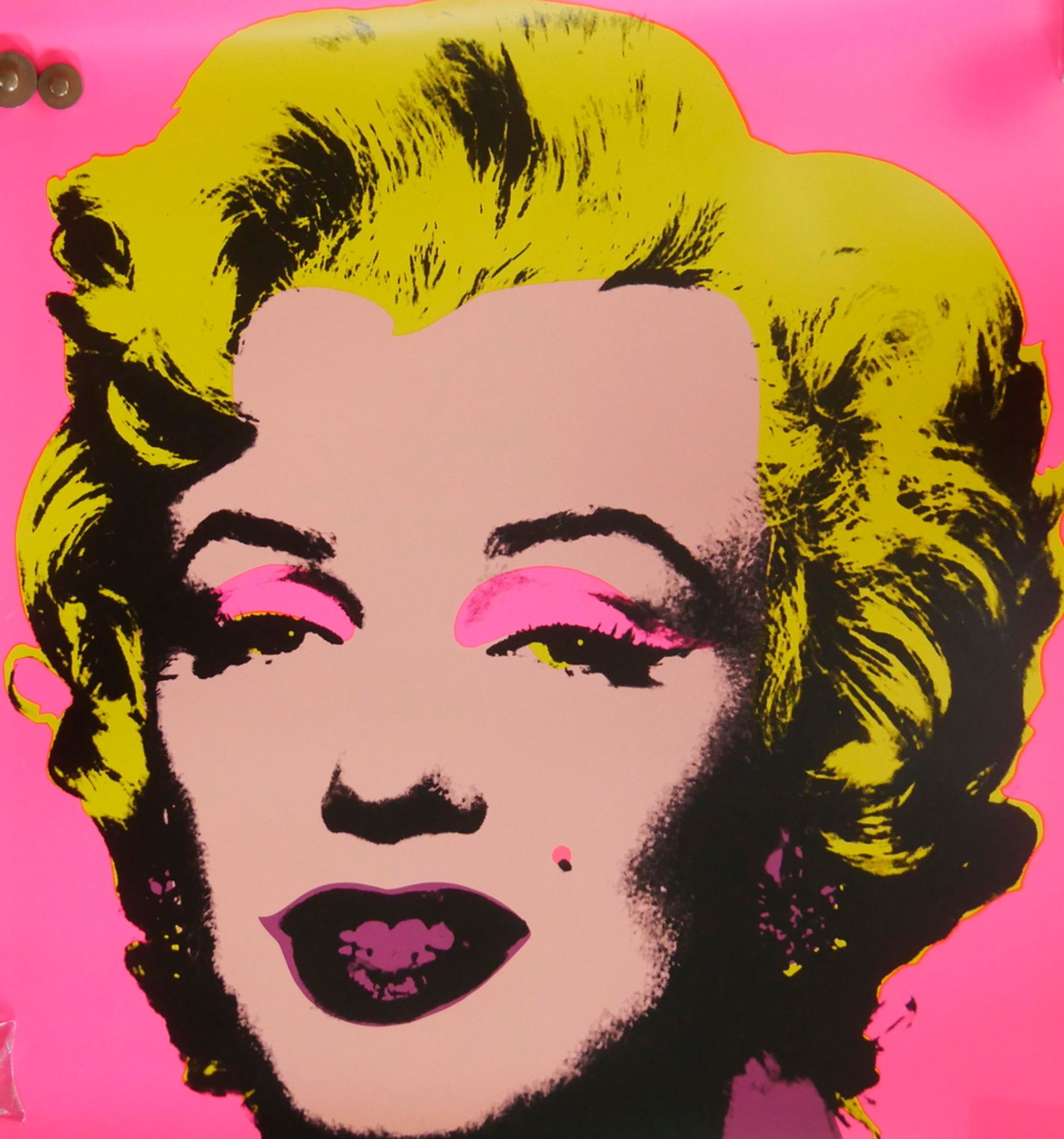 Screenprint "Marilyn Monroe" von Andy Warhol, wohl 1967, Maße: Breite ca. 84 cm und Höhe ca. 84