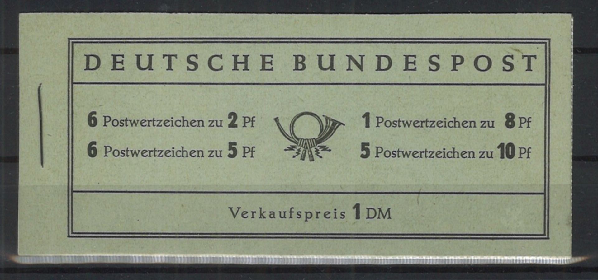 Markenheftchen BRD 1956. MiNr. MH 3, postfrisch