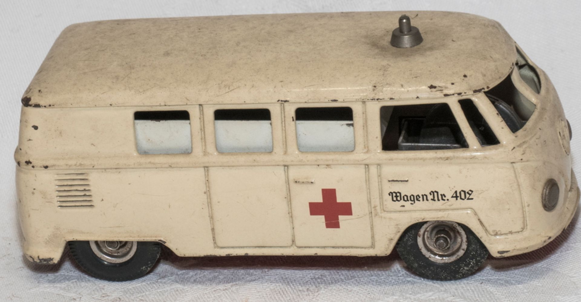 CKO Kellermann 402, VW T1 Krankenwagen. Ca. 50er Jahre, Blech, Friktionsantrieb. Mit