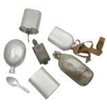 Lot Wehrmacht, dabei Feldgeschirr, Feldflaschen, Gabel und Löffel, etc. aus Aluminium. Made in