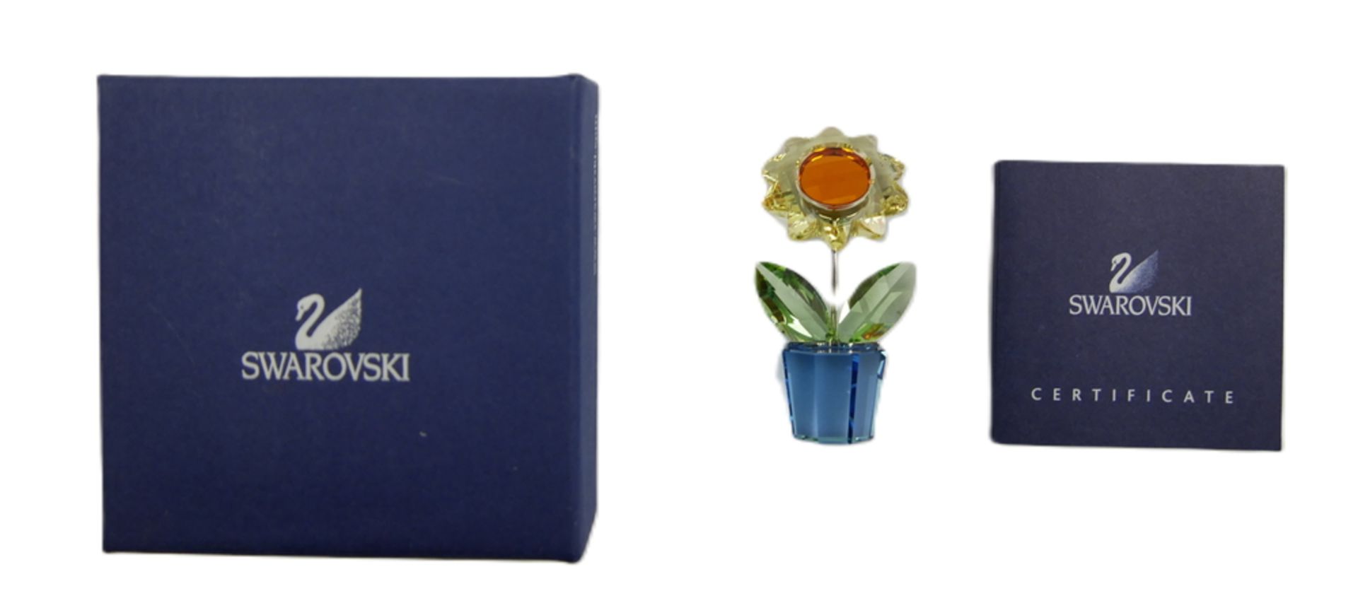 Swarovski Blume im Originalkarton. Top Zustand.