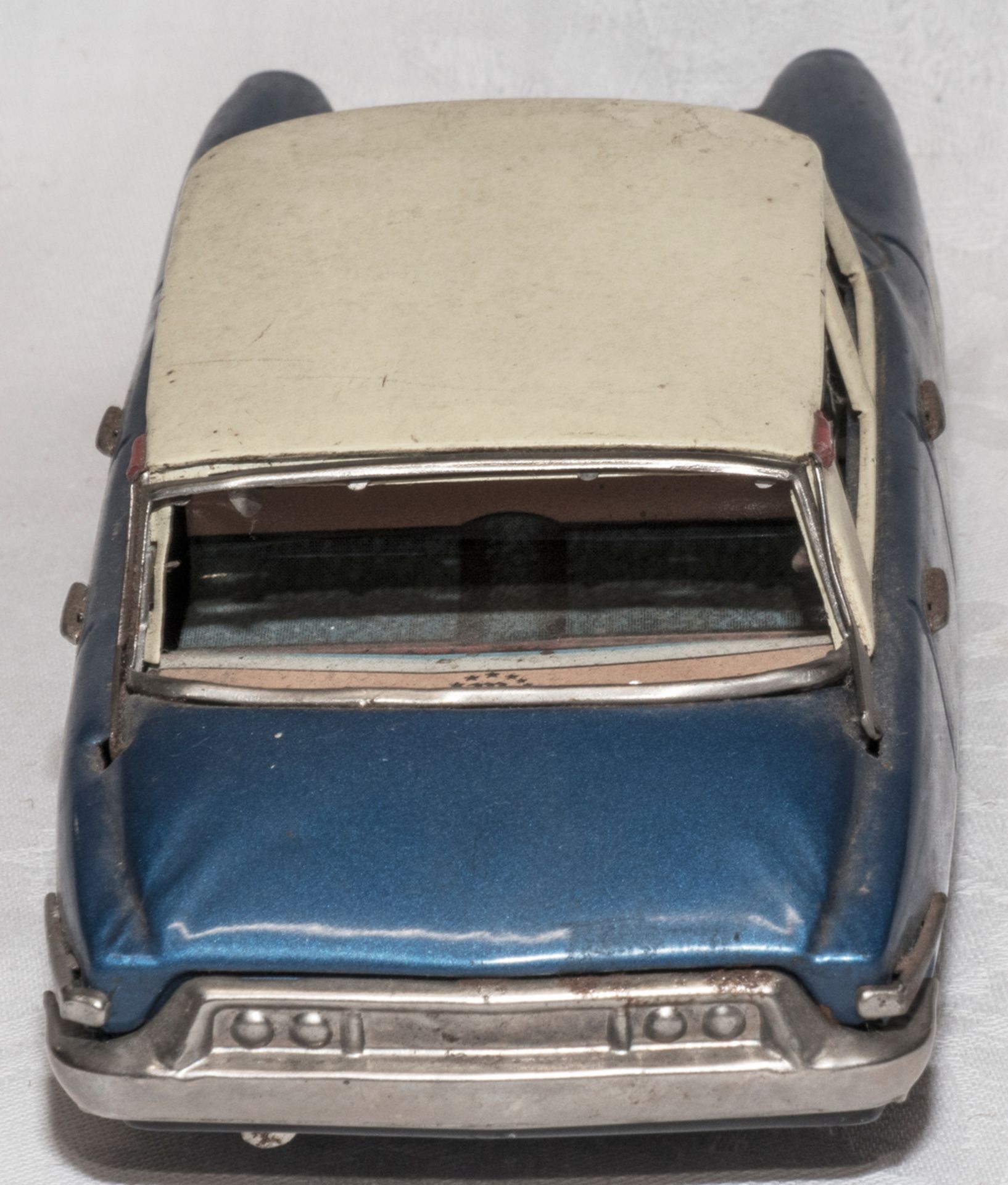 Blech - PKW, Citroen DS, Friktionsantrieb (hakelig). Made in Japan, ca. 50er - 60er Jahre. Länge: - Image 4 of 6