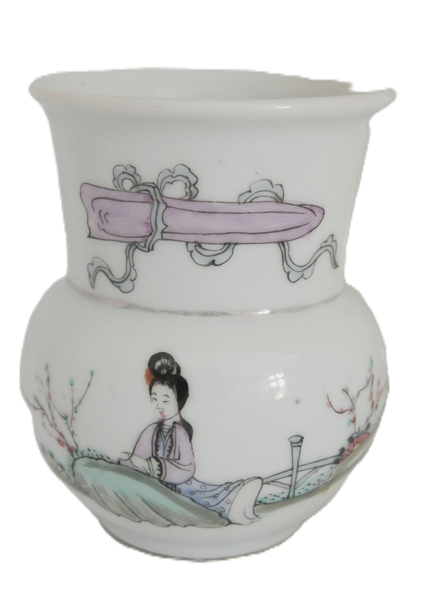 Aus Sammelauflösung! Altes chinesisches Porzellan des 19. Jahrhunderts. Vase um 1880. Familie