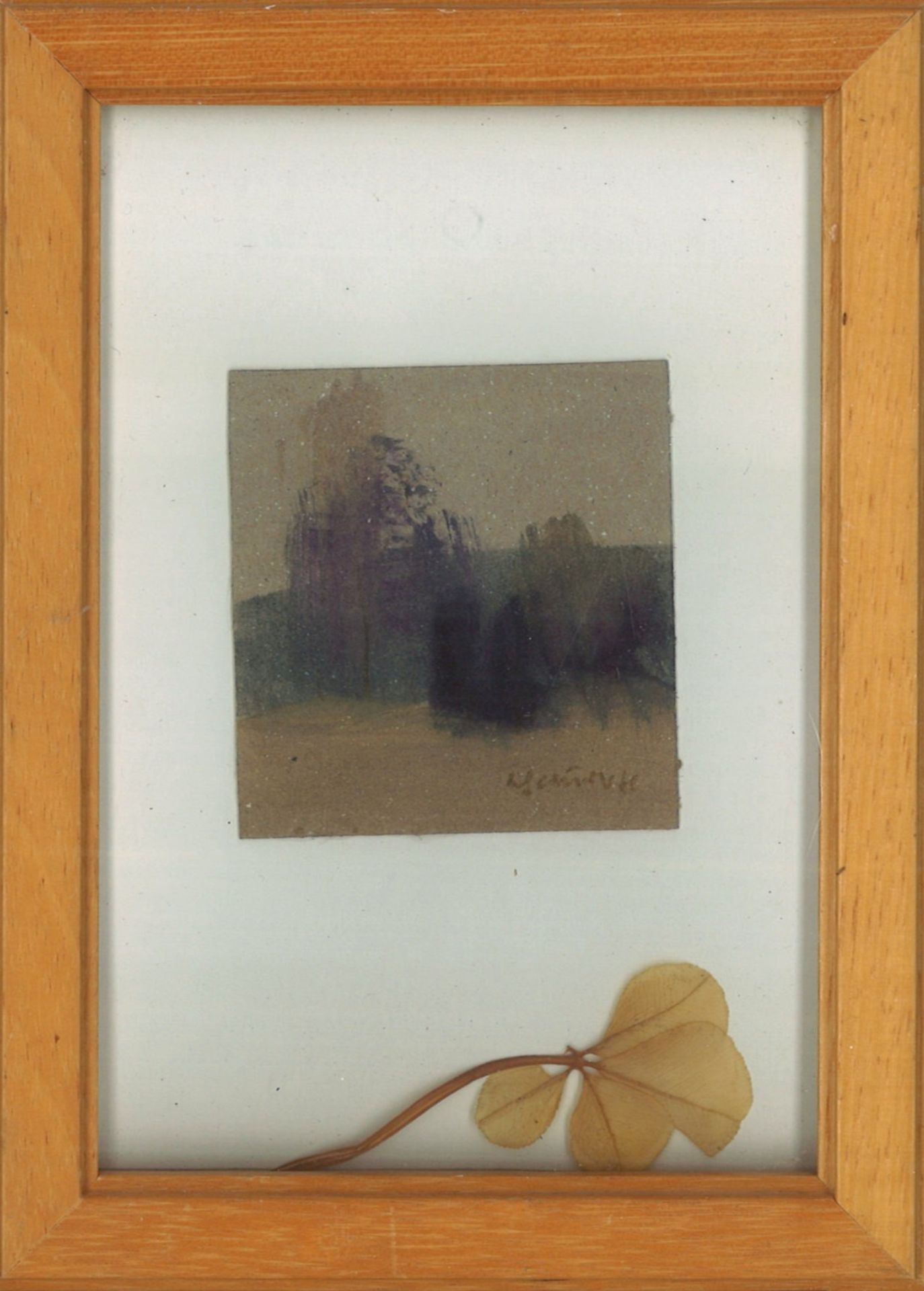 Addi SCHAURER (1912-1990) Aquarell "Landschaft" hinter Glas gerahmt, rechts unten Signatur Schaurer.