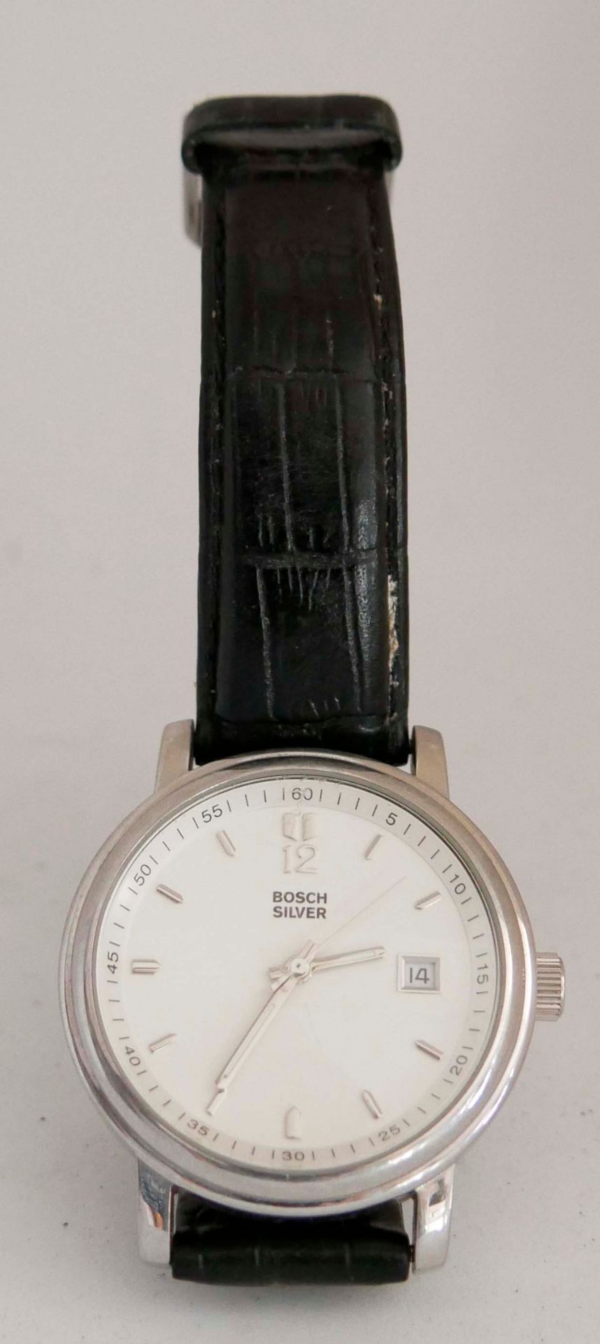 Herren Armbanduhr, Automatik "Bosch Silver". Funktion geprüft.