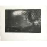 Aquatinta "Vulkan IV", 11/30, von Tadeusz Jackowski (*1936 - ) 1970, Signatur rechts unten, Maße: