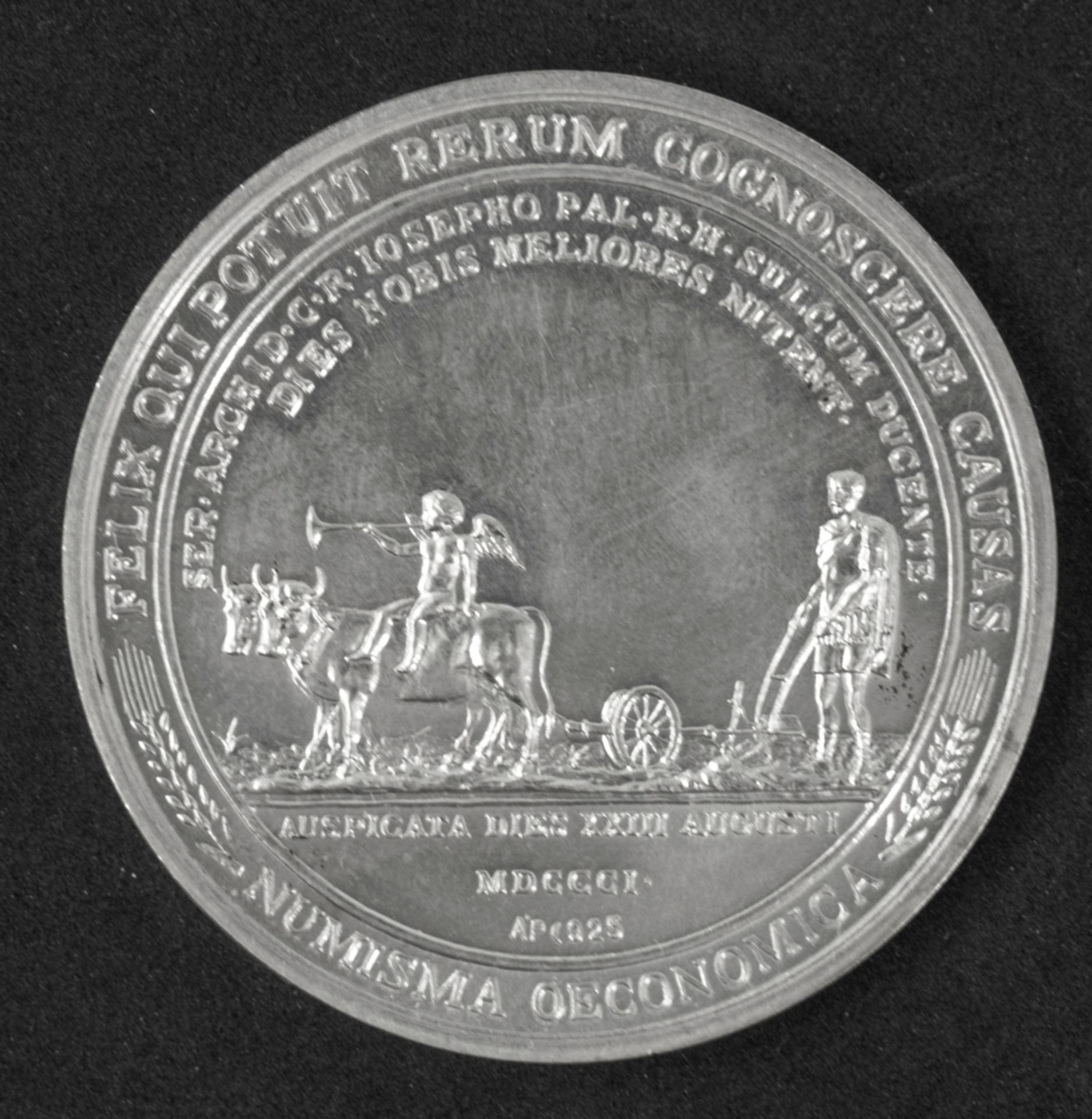 Ungarn 1801, Neuprägung einer Medaille aus dem Jahre 1801. Silber 925. Durchmesser: ca. 42 mm. - Image 2 of 2