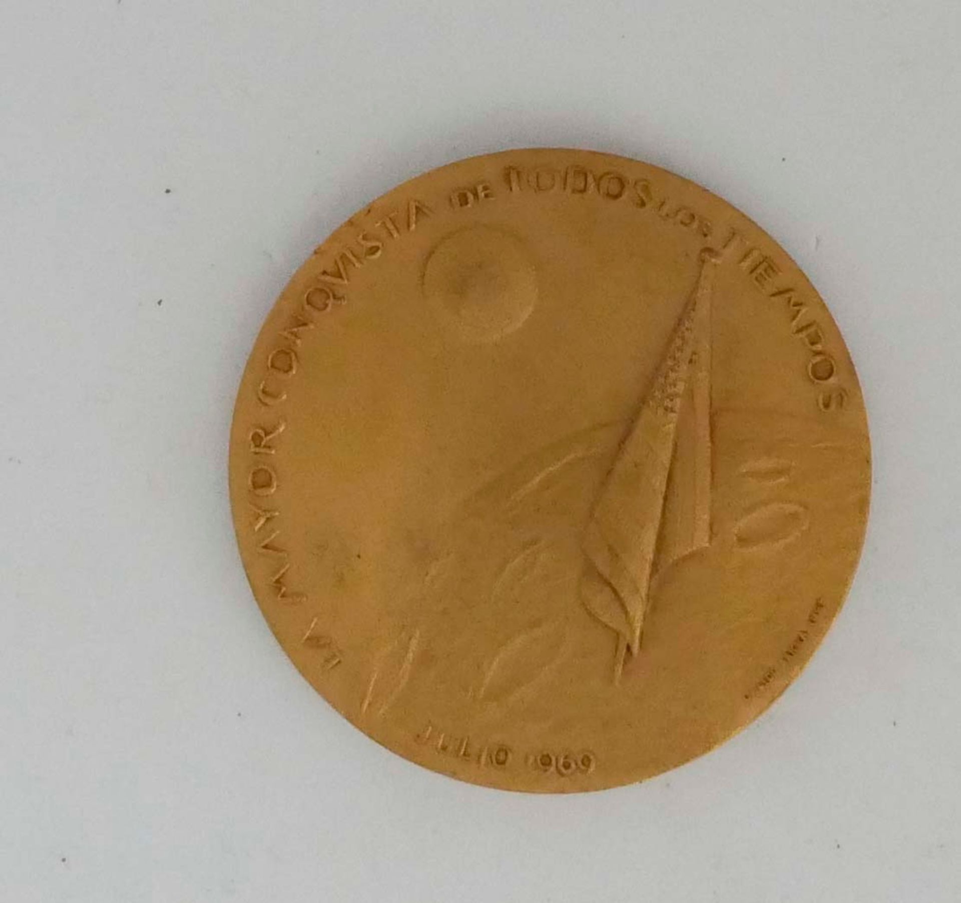 Medaille "Richard M. Nixon" President of the USA. Juli 1969. Durchmesser ca. 5 cm - Image 2 of 2