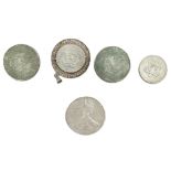 Lot Silberdollars USA, insgesamt 5 Stück. Dabei z.B. ein Liberty Dollar 1993, etc.