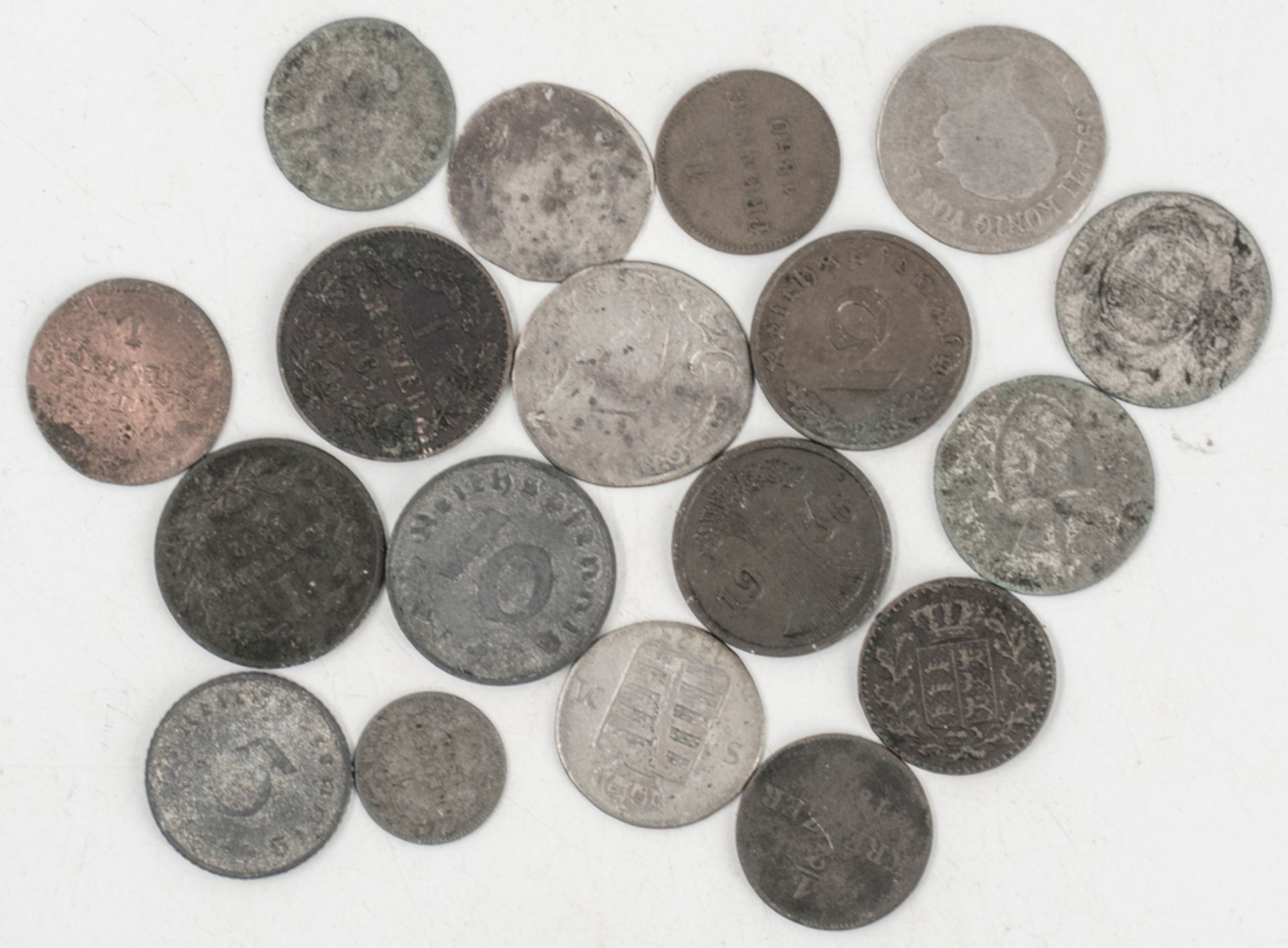Deutschland, Lot Münzen. Überwiegend Altdeutschland, aber auch einige Münzen aus dem 3. Reich.