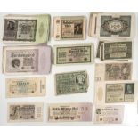 Deutsches Reich 1920/29, Lot Banknoten, dabei jeweils über 70 x 20.000, 50.000 und 100.000 Mark,
