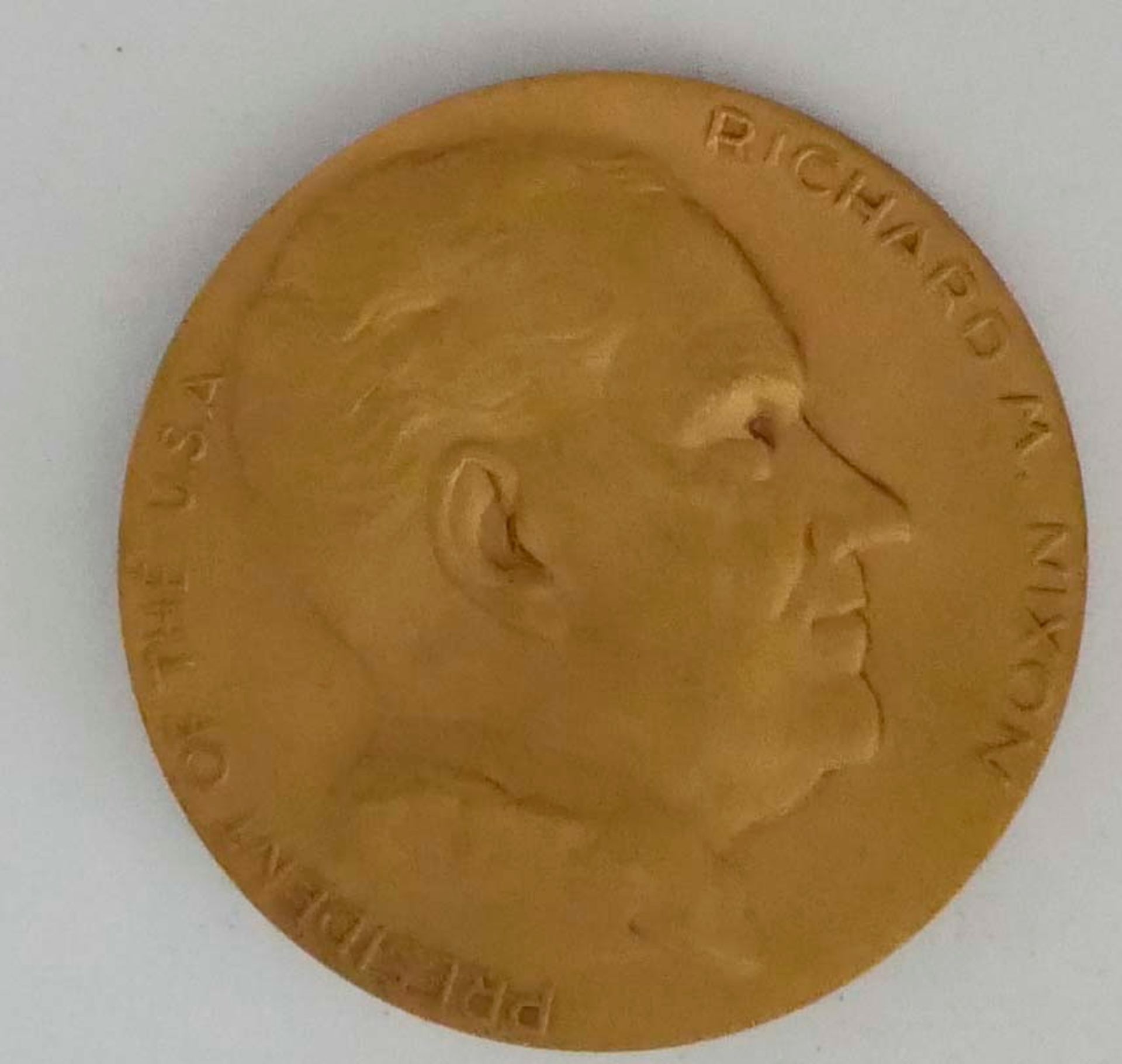 Medaille "Richard M. Nixon" President of the USA. Juli 1969. Durchmesser ca. 5 cm