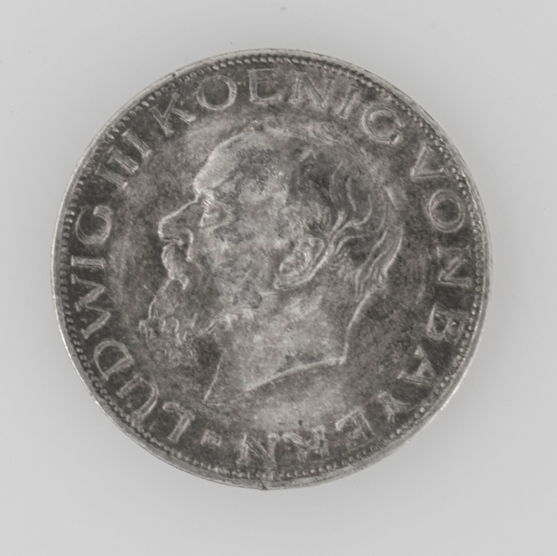 Deutsches Kaiserreich Bayern 1914 D, 3 Mark - Silbermünze "Ludwig III. - Koenig von Bayern"