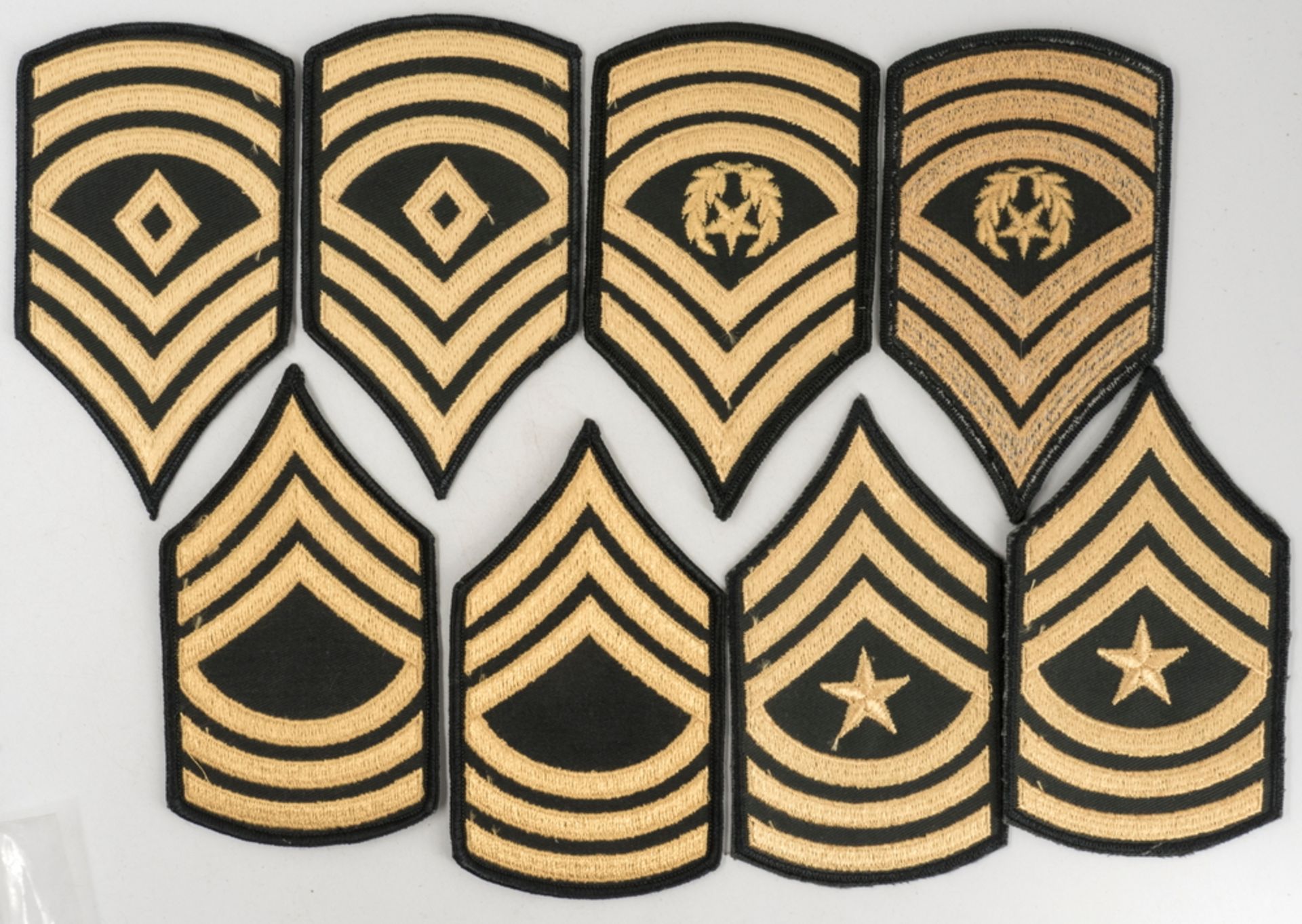 USA, Lot Militärabzeichen Master Sergeant / First Sergeant / Sergeant Major.