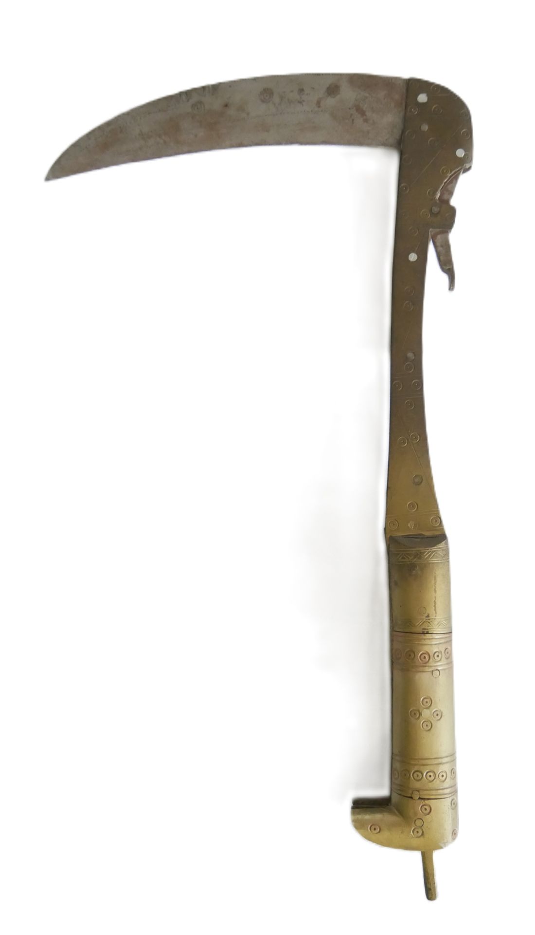Sicheldolch - Lohar (Streitsichel) wohl Afghanistan, 20. Jahrhundert. Schnabelförmige Klinge,