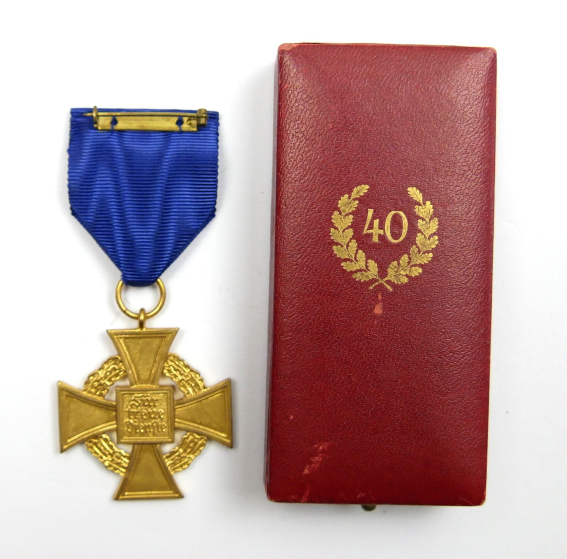 3. Reich Dienstabzeichen in Gold für 40 Jahre im Original Verleihungsetui - Image 2 of 2