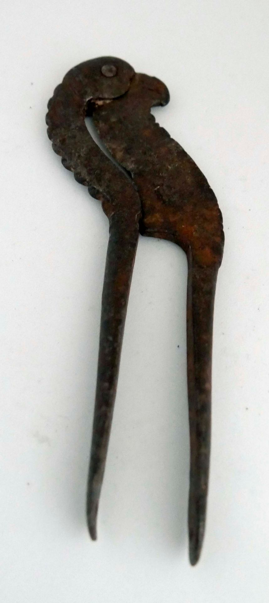 antiker Eisen Bethel Nussknacker aus Indien, "Papagei". Sammlerstück. - Image 2 of 2