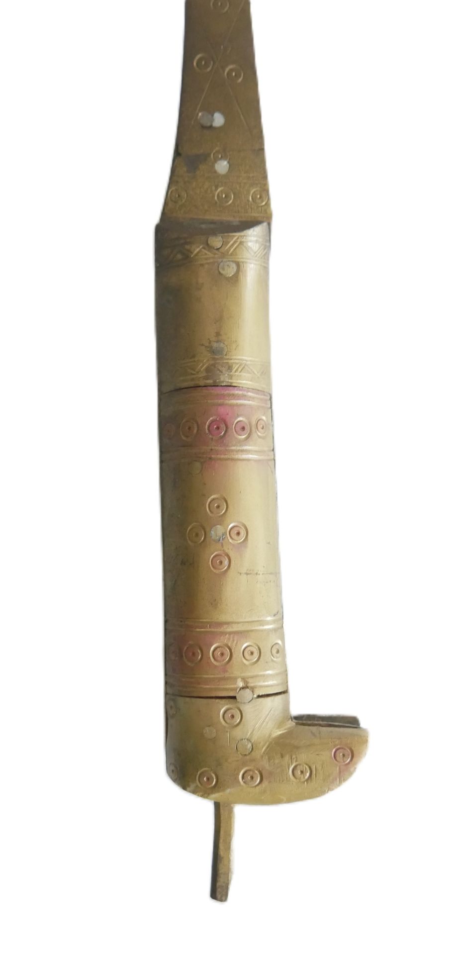 Sicheldolch - Lohar (Streitsichel) wohl Afghanistan, 20. Jahrhundert. Schnabelförmige Klinge, - Image 2 of 2