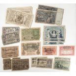 Deutsches Kaiserreich, Lot Banknoten, bestehend aus 13 x 100 Mark, 10 x 1.000 Mark, 2 x 50 Mark, 2 x