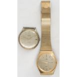 Meisteranker Armbanduhr, Quartz, Tag/Datum - Anzeige, dazu Kienzle Superia, 21 Rubis, Uhr läuft an.