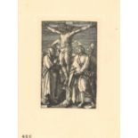 Druckgrafik "Christus am Kreuz" von Albrecht Dürer (1471-1528), 1511, Monogramm unten rechts,