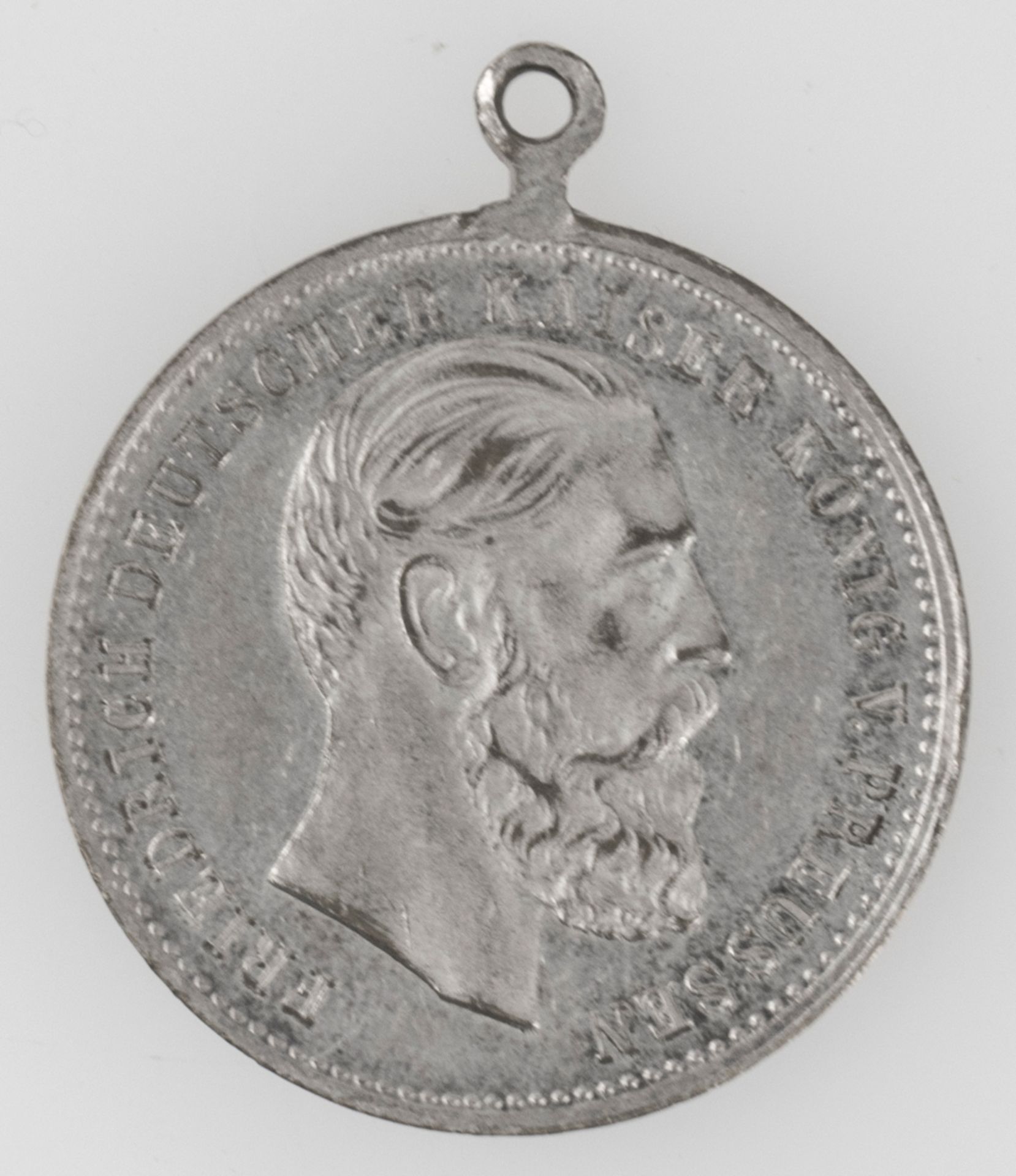 Medaille "Lerne Leiden ohne zu Klagen", Friedrich III. - Auf seinen Tod. Silber.