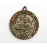 Medaille, 17. Schwarzwaldgau Verbandsschießen Hechingen, 26./7.8.1922, Tragespuren