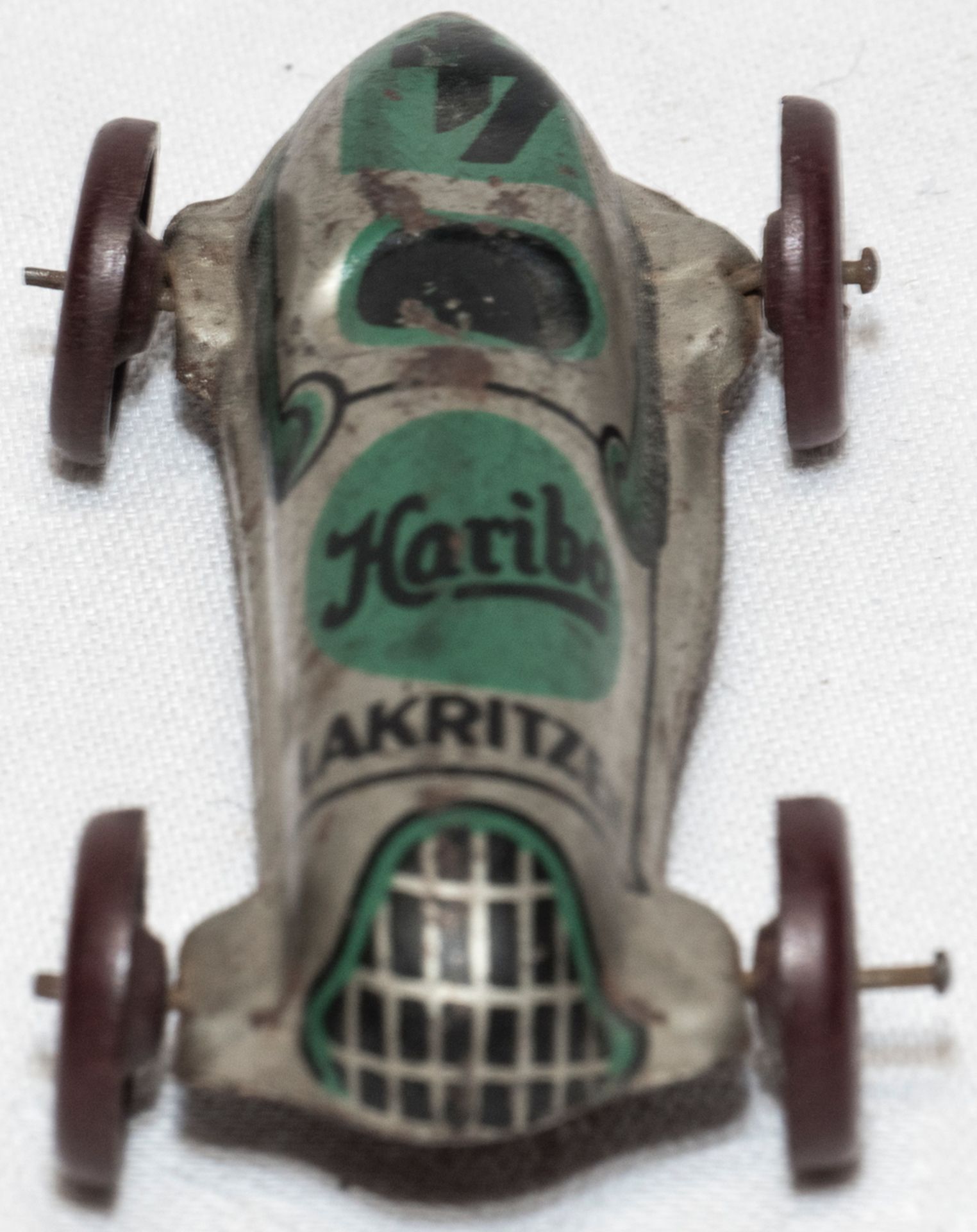 Penny Toy (Georg Fischer?), Werbe - Rennwagen für Haribo Lakritzen. Blech. Länge: ca. 72 mm. - Bild 2 aus 5