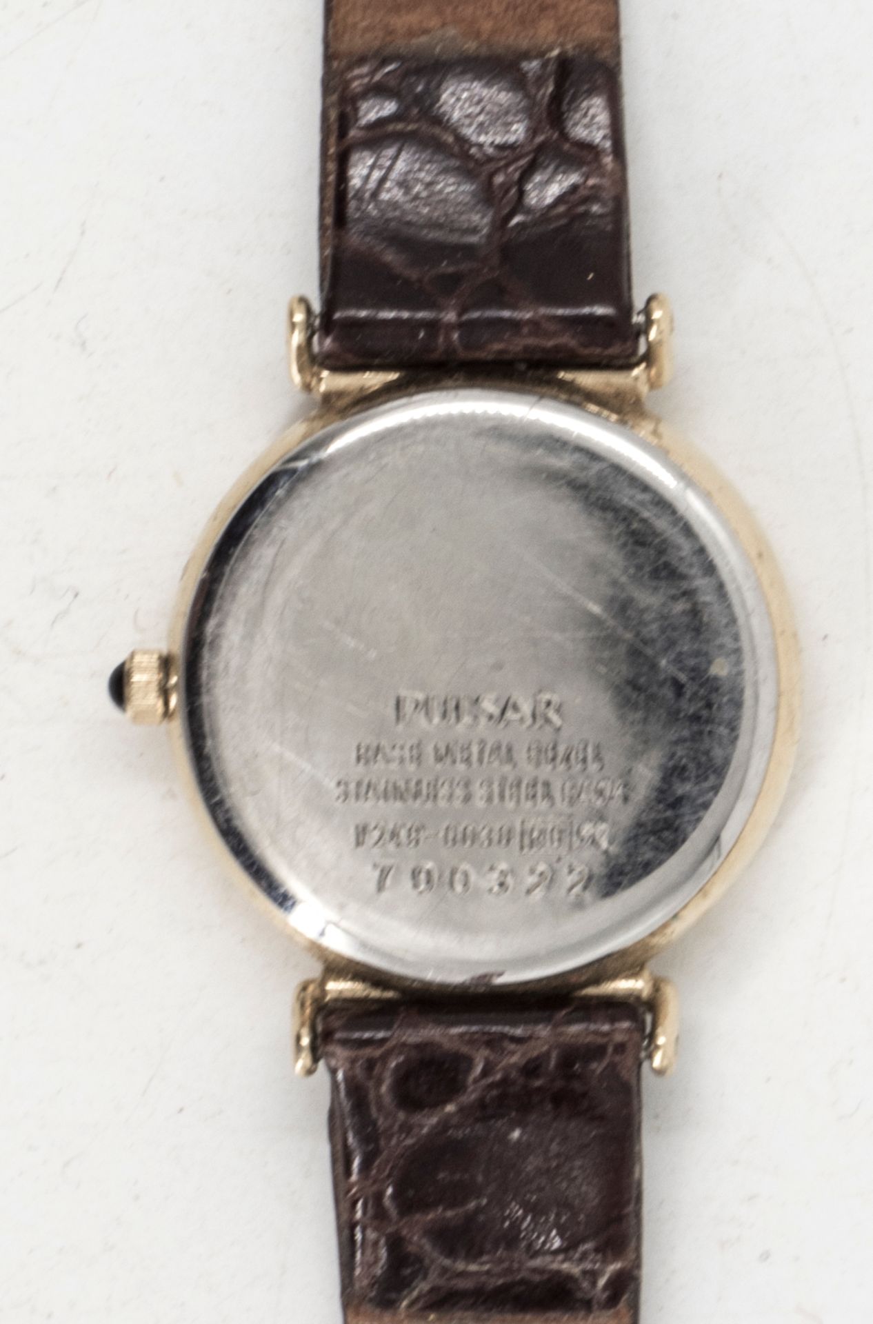 Pulsar Quartz Damenarmbanduhr, Datumsanzeige, Lederarmband. - Bild 3 aus 3