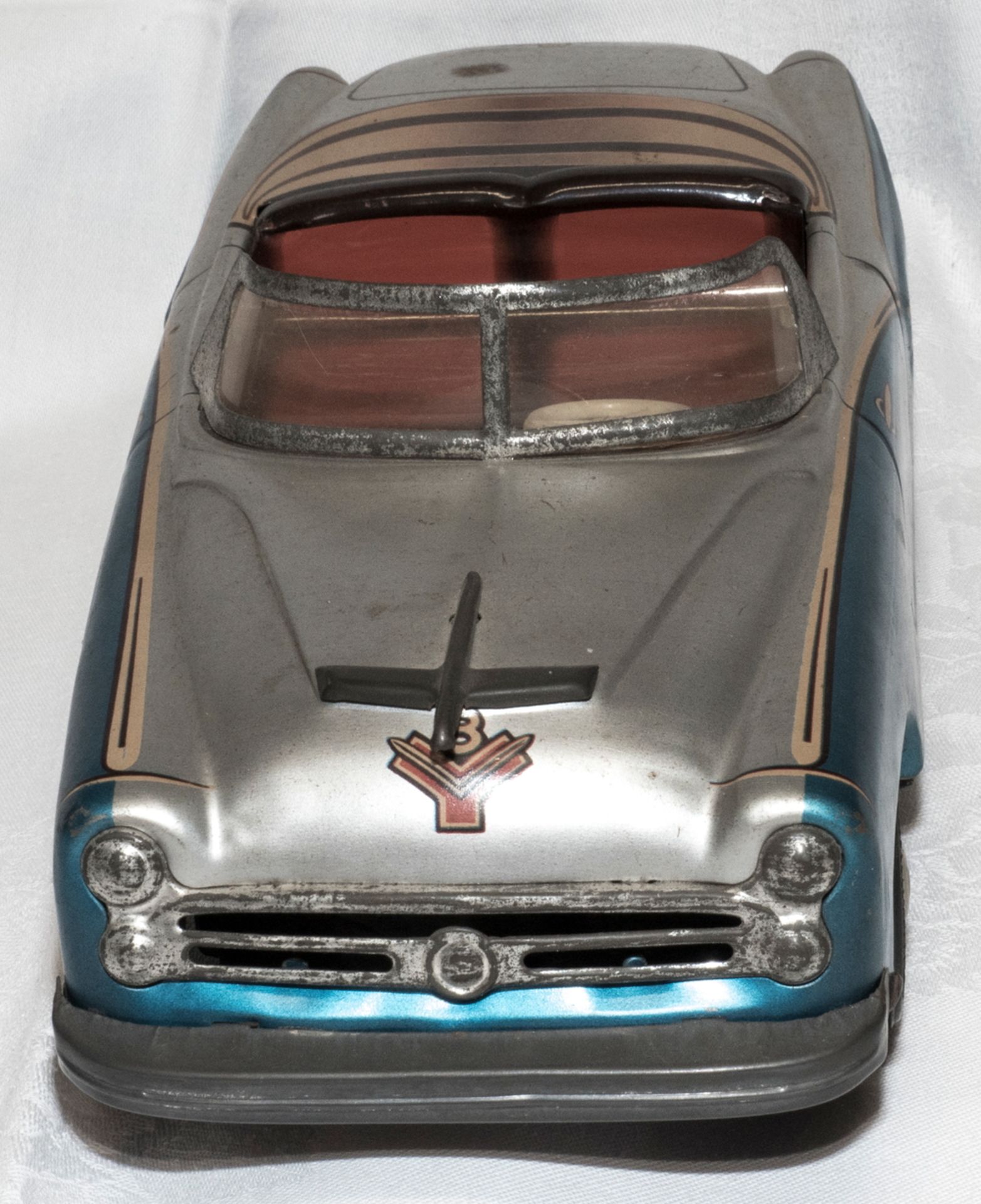 Niedermeier PN - 160 Cabriolet, Blech, Friktionsantrieb, ca. 50er Jahre. Länge: ca. 27cm. Spiel- und - Bild 2 aus 5