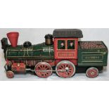 Modern Toys Western Lokomotive 3446, Blechlithografiert, 60er Jahre, batteriebetrieben. Funktion