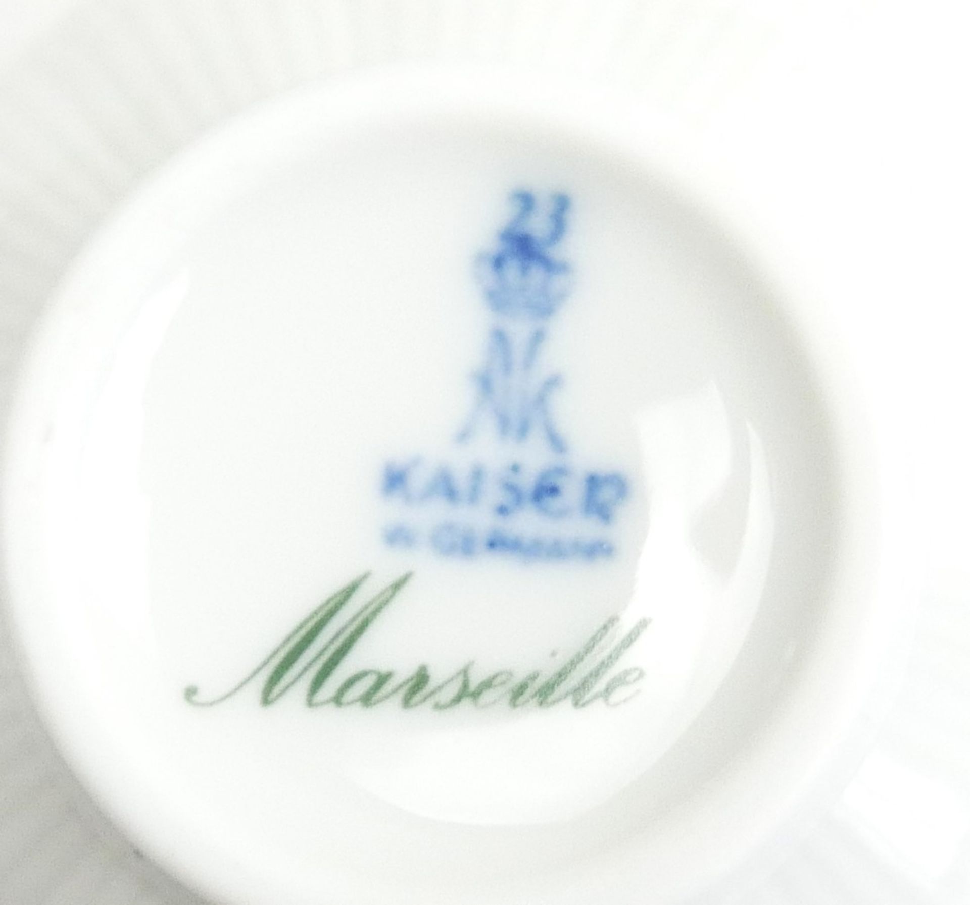 Resteservice Kaiser Porzellan, Modell Marseille, bestehend aus 6 Tassen, 5 Unterteller, 2 - Bild 3 aus 3