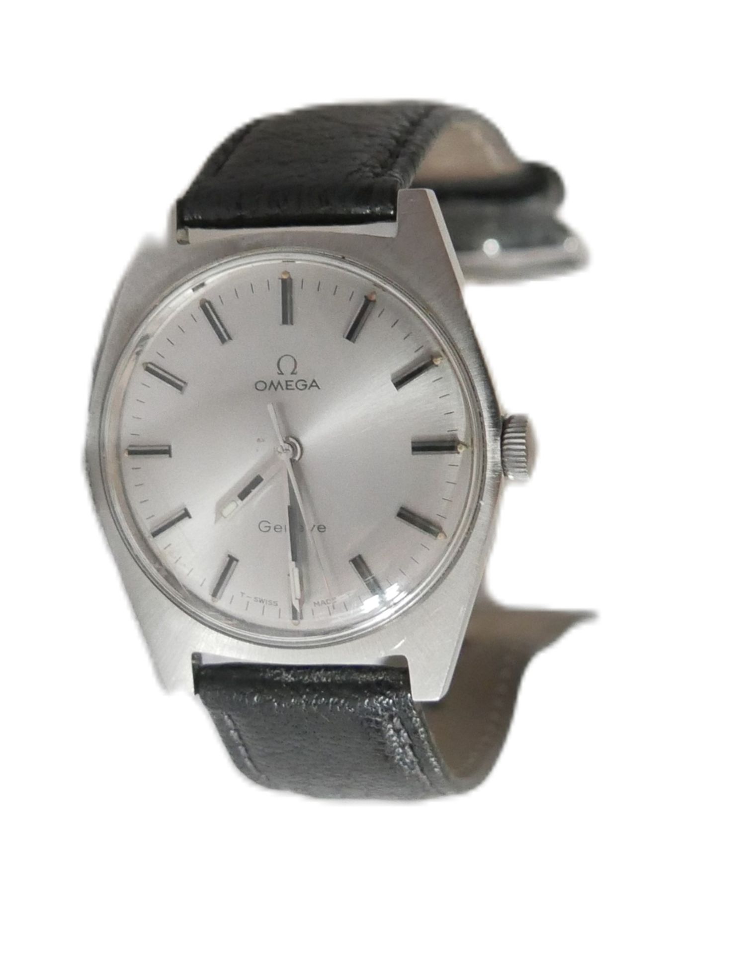 Herren Armbanduhren "Omega Geneve Stahl Vintage" Handaufzug, guter getragener Zustand. Funktion