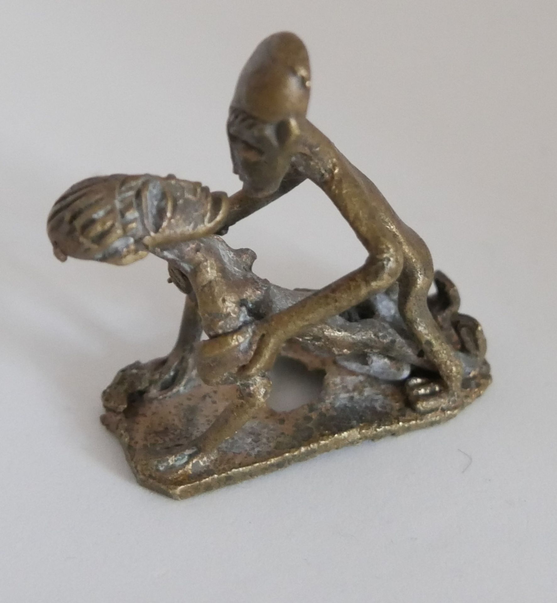 3 Bronze Figuren, wohl Thailand. Dabei Phor Per & Mae Per, beliebtes Amulett der liebenden Götter - Bild 2 aus 4