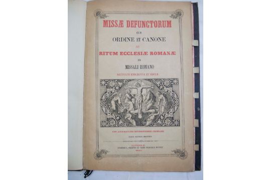 Missae Defunctorum cum Ordine et Canone, MDCCCLIX - Massen der Toten wie Orden und Kanon, Ritus - Bild 1 aus 2