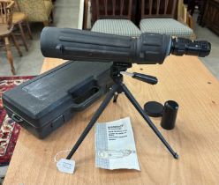 A Tasco 37ZB/37ZBC zoom spotting scope, 18-36x50mm, in original fitted hard case.