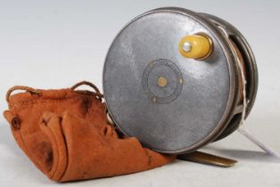 Fishing interest; Hardy Bros. Ltd, Alnwick, the Patent 'Perfect' fishing reel, 10.5cm diameter, in