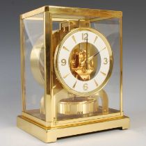 A Jaeger LeCoultre Atmos clock, 22.5cm high x 18cm wide.