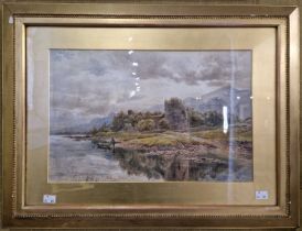 James MacCulloch RBA RSW (Fl.1863-d.1915) Inverlochy Castle watercolour, inscribed, signed and dated