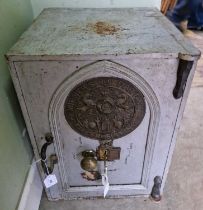 A 19th century Milners patent safe, key present, in working order.