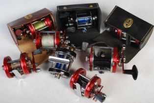 Fishing interest: a collection of eight assorted Ambassadeur fishing reels to include 9000, 6000,