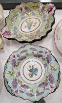 An early 19th century English Pottery part dinner set, pattern No.600, comprising two shaped