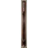 Andrew H. Baird of Edinburgh, a black painted metal stick barometer mounted on a pine rectangular