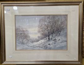 ARR William S. Clowe (20th century) Crisp & Cold watercolour, signed lower right 32.5cm x 48cm,