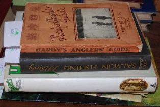 A collection of Hardy's fishing books and catalogues comprising one volume 'Salmon Fishing' by