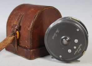 Fishing interest: Hardy Bros. Ltd England, the Zenith fishing reel in brown leather case.