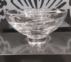 A Jasper Conran Waterford crystal footed bowl.