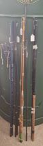 Fishing Interest - A group of five assorted fishing rods by various makers to include a Chevron