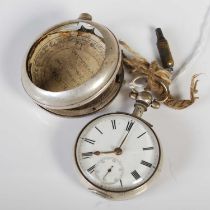 A 19th century silver pair cased pocket watch, Chester 1892, the movement signed 'ALXR.Gordon