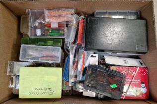 Fishing Interest - a box of assorted fishing lures, etc.